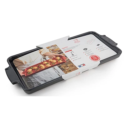 Peugeot Appolia Oven/Serving Plate Rectangle 40 cm Gray