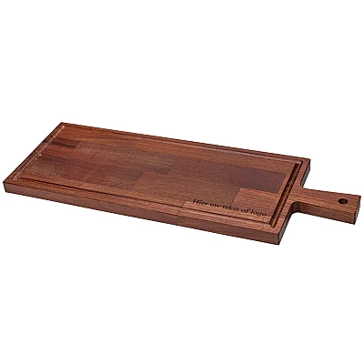 Serveerplank Acaciahout Met Handvat En Sapgeul (48 x 17 cm)