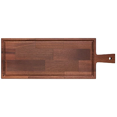 Serveerplank Acaciahout Met Handvat En Sapgeul (48 x 17 cm)