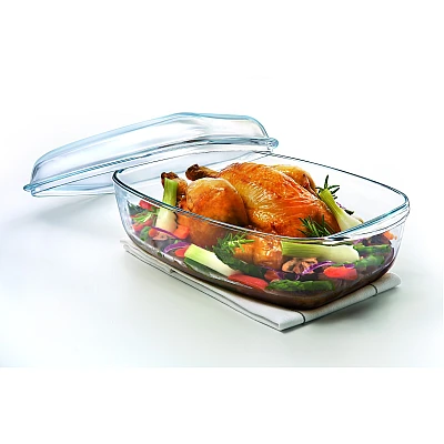 Pyrex Irresistible Roasting Pan With Lid 37 x 22 cm