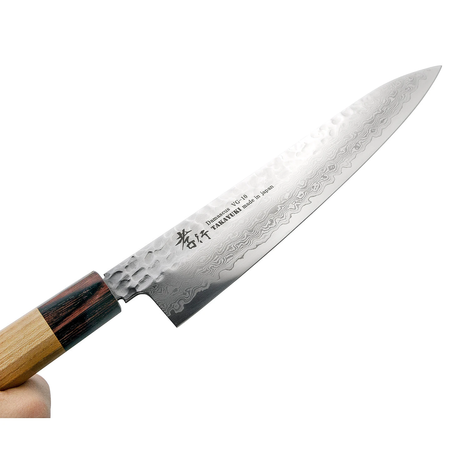 Sakai Takayuki 33 Layer Damascus Zelkova Chef's Knife 21 cm