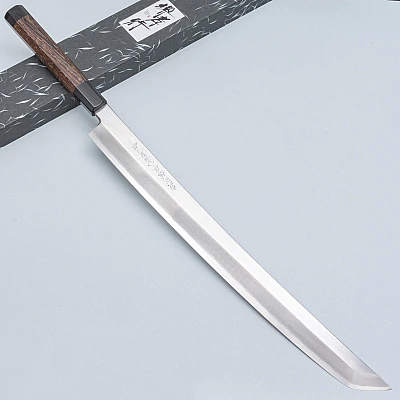 Sakai Takayuki Zangetsu Ginsan Mikazuki Yanagiba 39 cm 