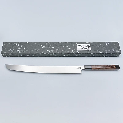 Sakai Takayuki Zangetsu Ginsan Mikazuki Yanagiba 39 cm 