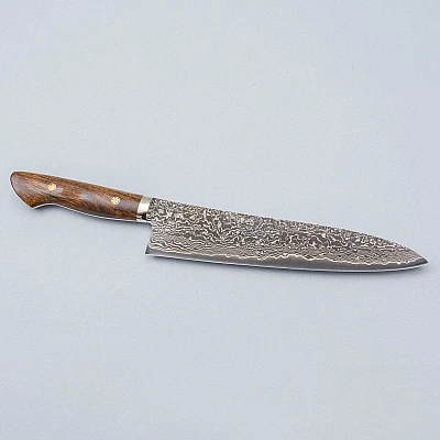 Shigeki Tanaka SG2 Damascus Ironwood Gyuto 24 cm