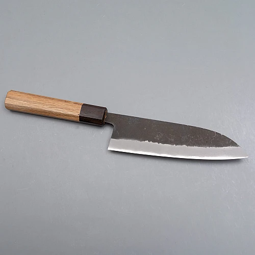 Shiro Kamo Aogami Super Kurouchi Santoku 16.5 cm
