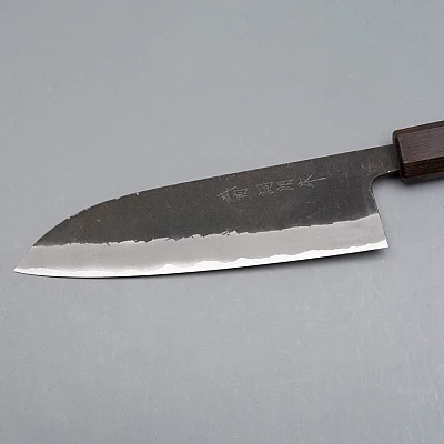 Shiro Kamo Aogami Super Kurouchi Santoku 16.5 cm