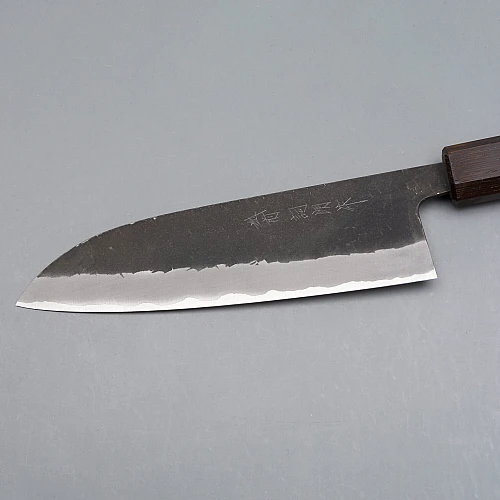 Shiro Kamo Aogami Super Kurouchi Santoku 16.5 cm