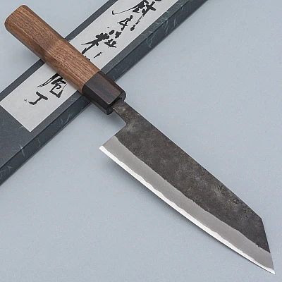 Shiro Kamo Aogami Super Kurouchi bunka 17 cm