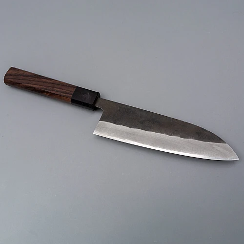shiro kamo aogami super kurouchi santoku 16.5 cm