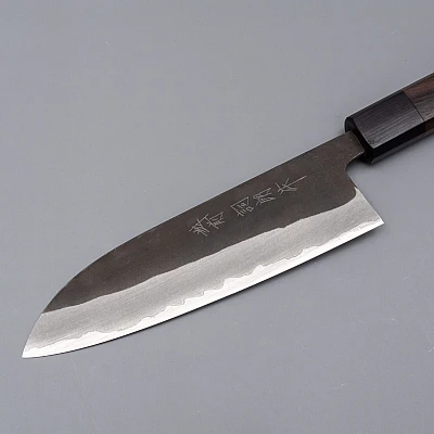 Shiro Kamo Aogami Super Kurouchi Santoku 16.5 cm