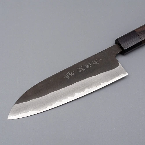shiro kamo aogami super kurouchi santoku 16.5 cm