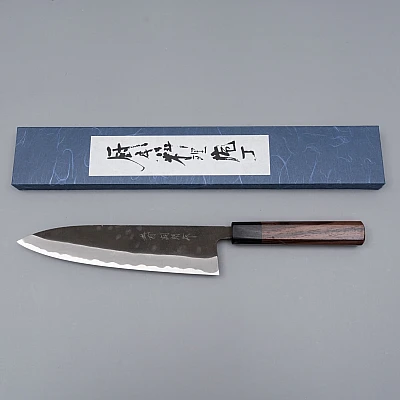 Shiro Kamo Aogami Super Kurouchi Gyuto 21 cm