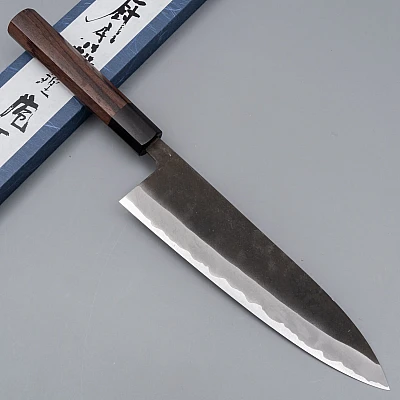 Shiro Kamo Aogami Super Kurouchi Gyuto 21 cm