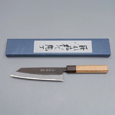 Shiro Kamo Aogami Super Kurouchi Bunka 17 cm