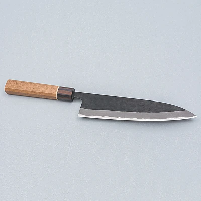Shiro Kamo Aogami Super Kurouchi Walnut Gyuto 21 cm