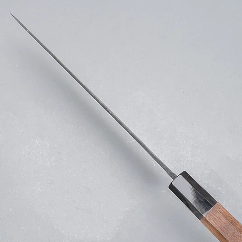 Shiro Kamo Aogami Super Walnut Gyuto 21 cm