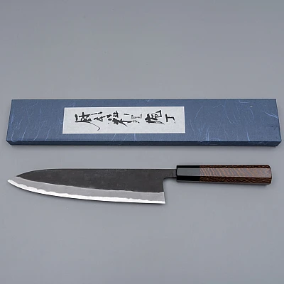 Shiro Kamo Aogami Super Wenge Gyuto 24 cm