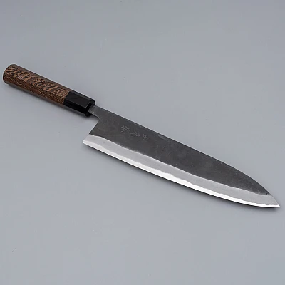 Shiro Kamo Aogami Super Wenge Gyuto 24 cm