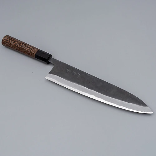 shiro kamo aogami super wenge gyuto 24 cm