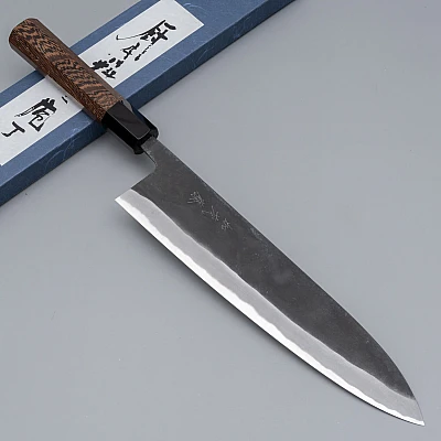 Shiro Kamo Aogami Super Wenge Gyuto 24 cm