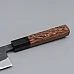 shiro kamo aogami super kurouchi wenge santoku 18 cm