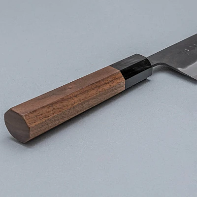 Shiro Kamo Aogami Super Walnut Gyuto 24 cm