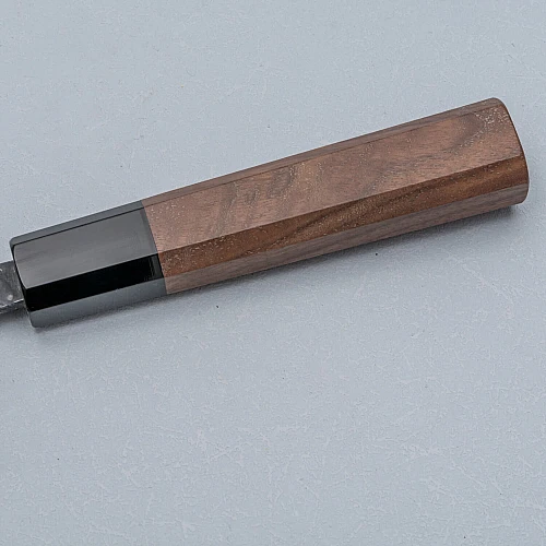 Shiro Kamo Aogami Super Walnut Bunka 17 cm