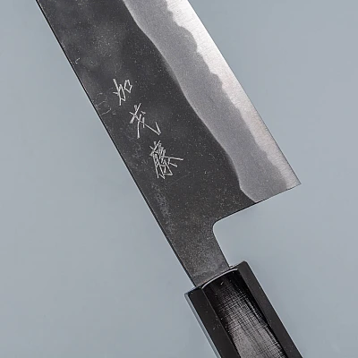 Shiro Kamo Aogami Super Walnut Santoku