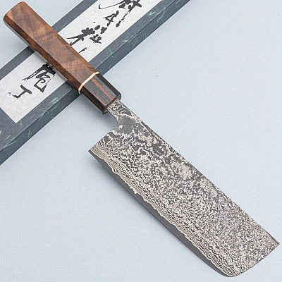 Shiro Kamo SG2 Damast Nakiri 16 cm