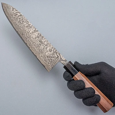 Shiro Kamo SG2 Damask Walnut Chef's Knife 24 cm