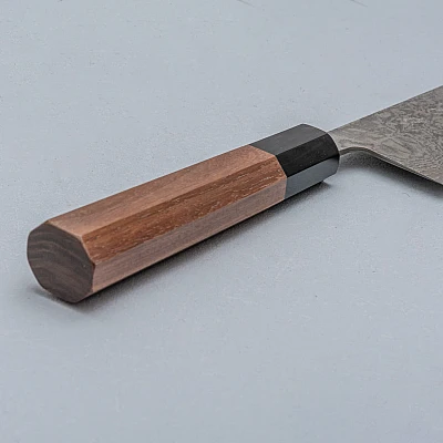 Shiro Kamo SG2 Damask Walnut Chef's Knife 24 cm