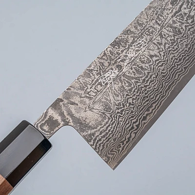 Shiro Kamo SG2 Damask Walnut Gyuto 24 cm