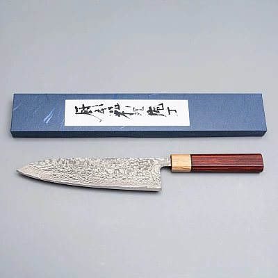 Shiro Kamo SG2 Damast Rengas Chef's Knife 21 cm