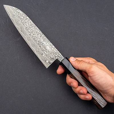 Shiro Kamo SG2 Damask Santoku