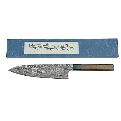 Shiro Kamo SG2 Damask Chef's Knife 21 cm
