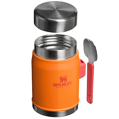 Stanley Adventure Vacuum Food Jar 400 ml + Spork Coral