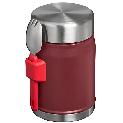 Stanley Adventure Vacuum Food Jar 400 ml + Spork Cranberry