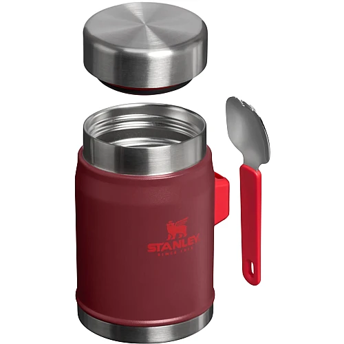 Stanley Adventure Vacuum Food Jar 400 ml + Spork Cranberry