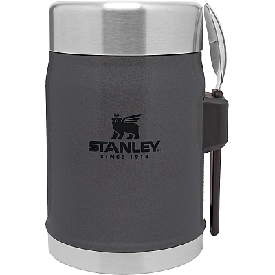 Stanley Adventure Vacuum Food Jar 400 ml + Spork Charcoal 