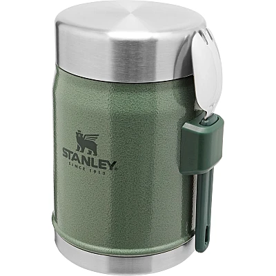 Stanley Adventure Vacuum Food Jar 400 ml + Spork Hammertone Green 