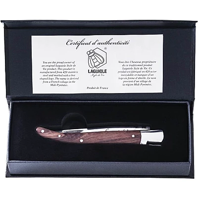 Laguiole Style de Vie Zakmes met Rozenhout