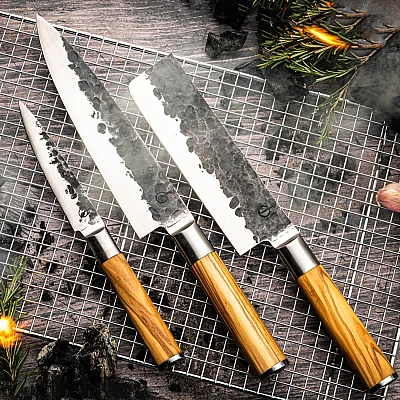 Olive Forged Messenset 3 delig