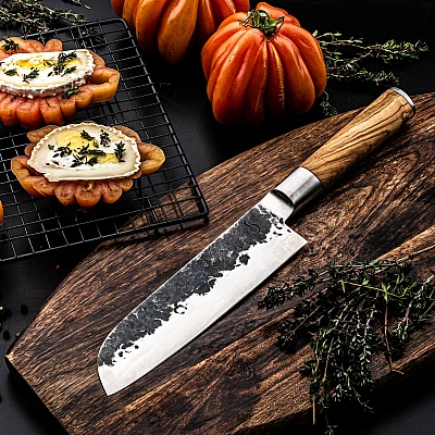 Olive Forged Santoku 18 cm