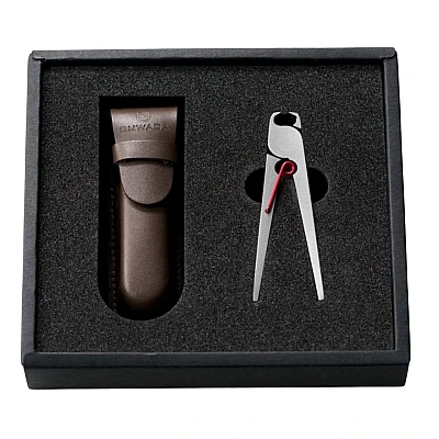 Suwada Japanese Nail Clippers Petit Red + Case Gift Set