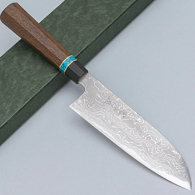 Tadafusa Aogami #2 Damast Santoku Limited Edition