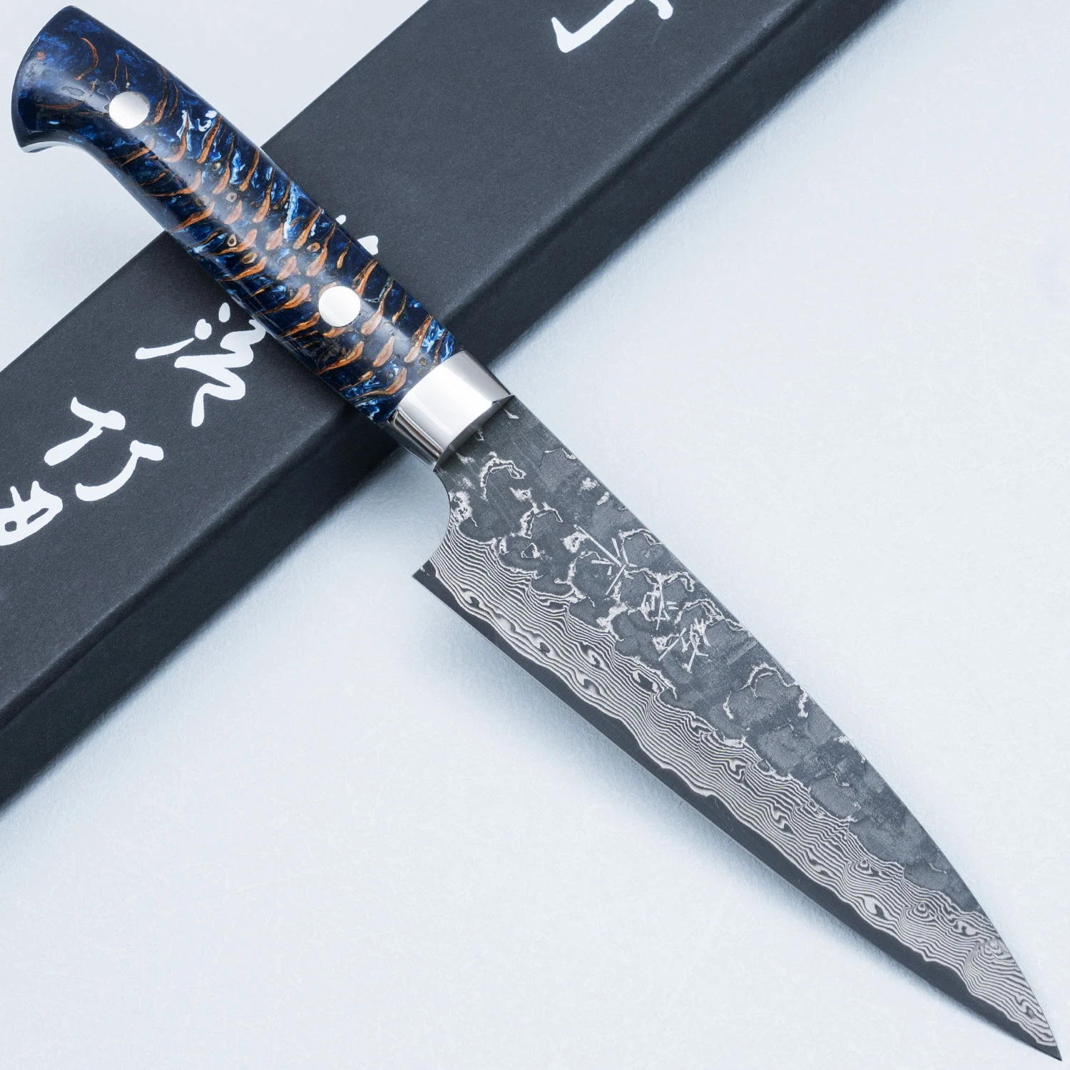 Takeshi Saji VG10 Cross Tsuchime Kurouchi Pinecone Petty 13.5 cm