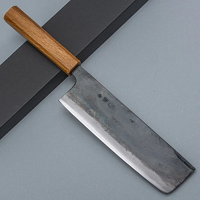 Tosa Tsukasa Shirogami Kurouchi Santoku 18 cm | Knivesworld.eu