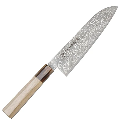 Toshitaka SG2 Damast Kiritsuke 21 cm - TT-IC-DAM-SG2-21-KI-MA