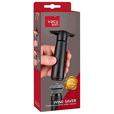 VacuVin Wine Saver Vacuum Pump + 2 Caps