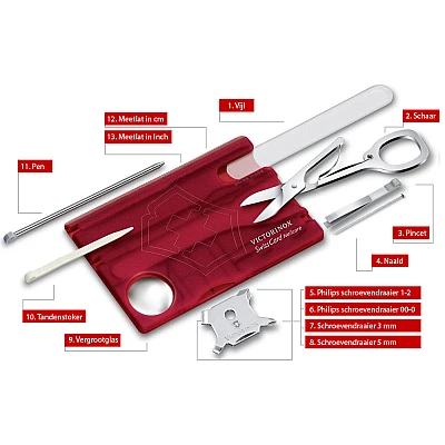 Victorinox Swisscard Nailcare Rood